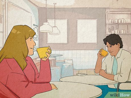 He’s trying to catch a glimpse of you, but subtly.