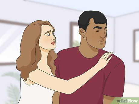 He refuses to engage when you start something physical.