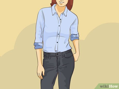 Step 3 Button-Down Shirt with Dark-Wash Jeans