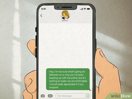 Step 2 Ask them to stop if it starts making you uncomfortable.