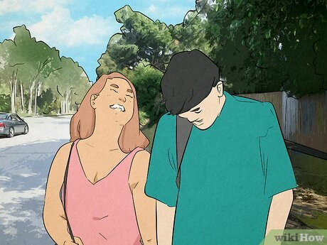 Step 6 They're playful and joke around with you a lot.