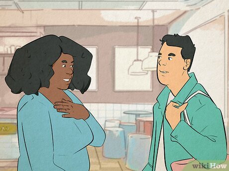 Step 4 React respectfully and casually no matter the answer he gives.